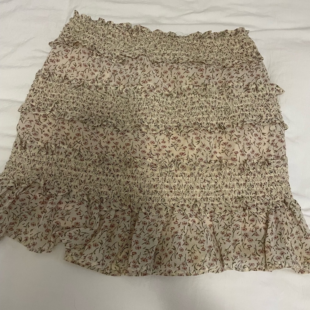 Floral mini skirt